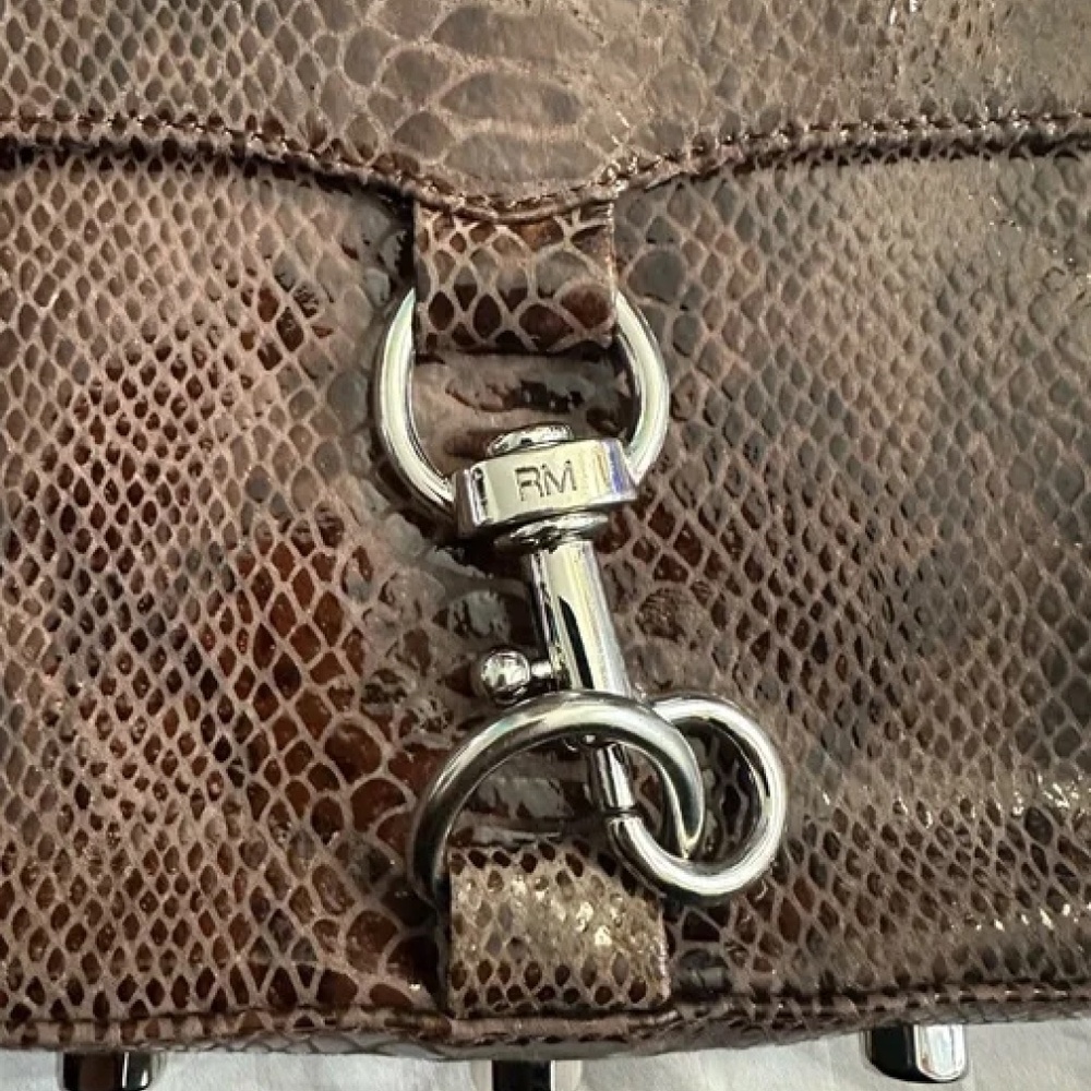 Rebecca Minkoff Brown Faux Snakeskin Crossbody Bag - Picture 2 of 13
